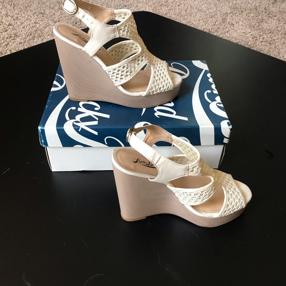 Lucky Brand Remmy Woven Wedge.